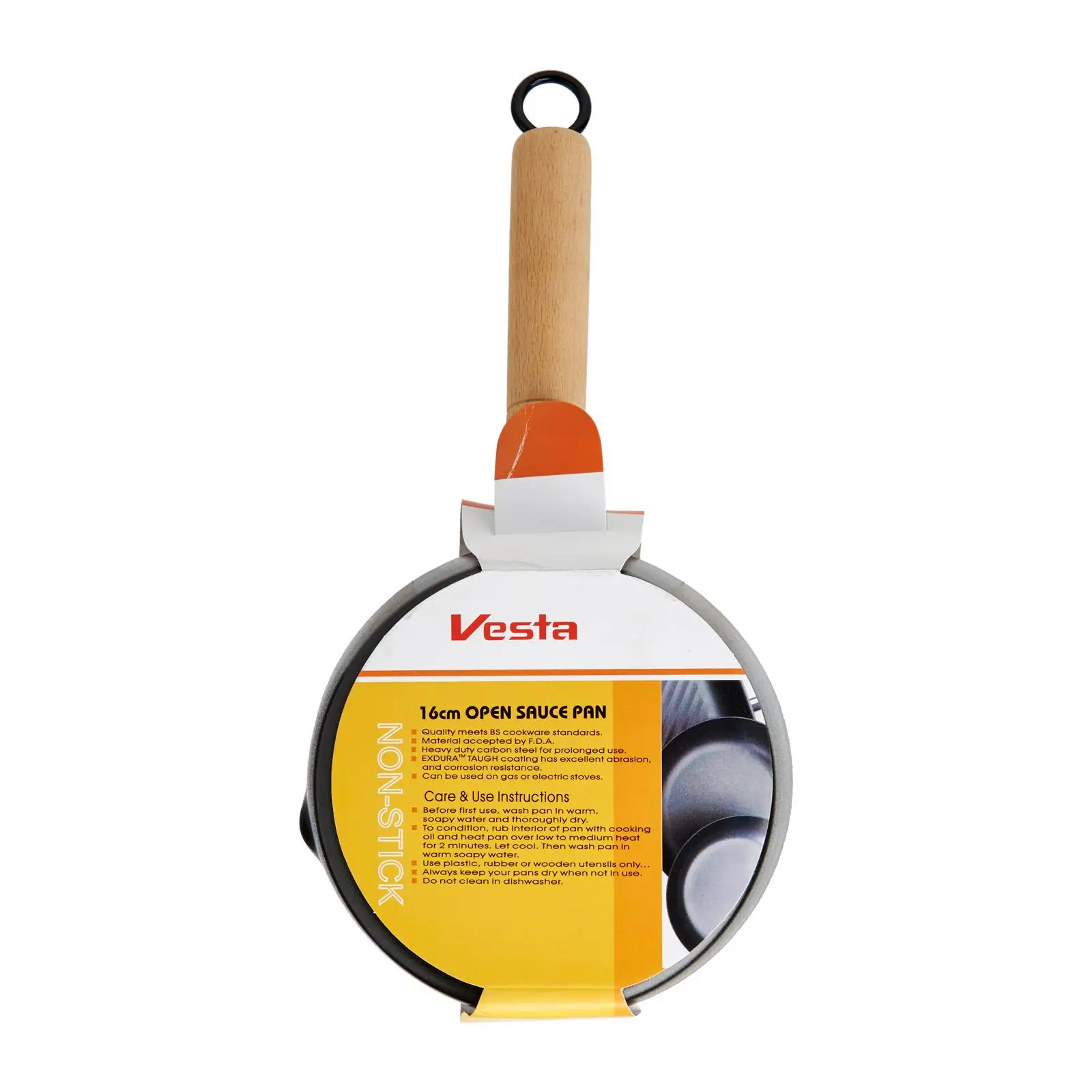 Ceramic Coating Non Stick Cookware Japan Open Sauce Pan D16Cm Vesta from Taiwan, China Daily Usage Applicable on Electric Stoves