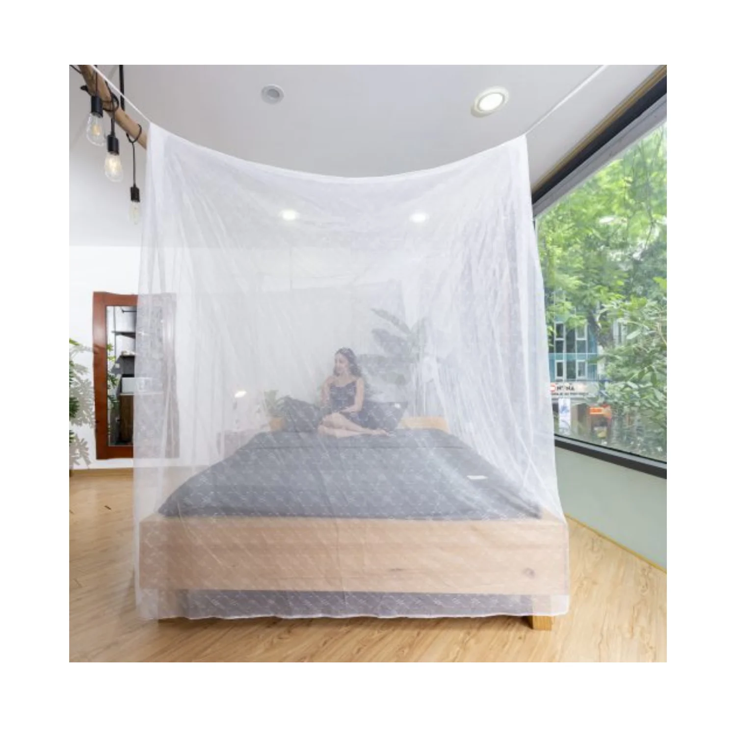 Противомоскитная сетка армейского зеленого цвета, оптовая продажа, прямоугольная противомоскитная сетка армии, вьетнамская фабрика и производитель