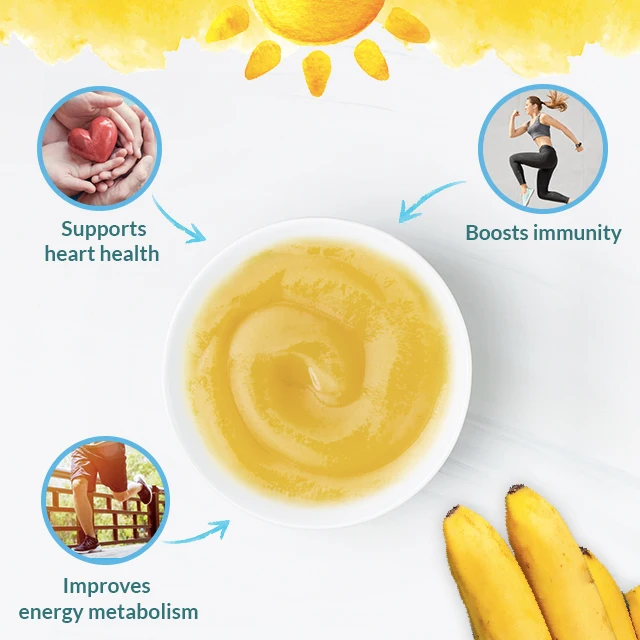 2021 Fresh Delicious Dole Bulk Supplier of Aseptic Banana Puree, Sterilized