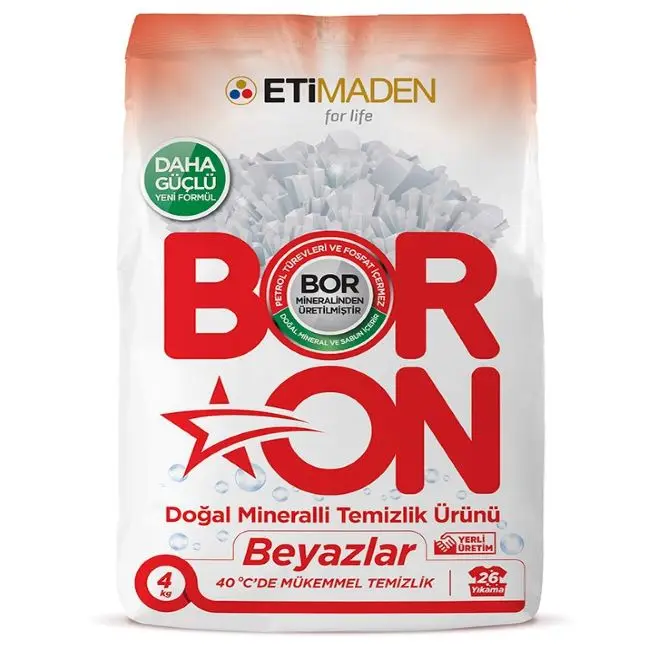 BORON MINERAL POWDER CLEANING PRODUCT 4 KG WHITES COLORS LIQUID LAUNDRY DETERGENT CLEANING PRODUCT 1,69 LT WHITES COLORS
