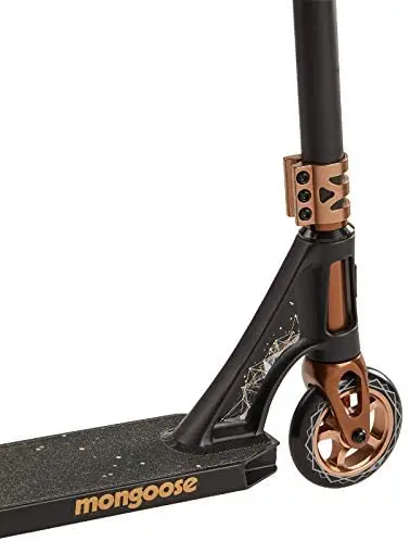 New 2021 Mongoose Rise Youth and Adult Freestyle Kick Scooter Bike Style Grips Lightweight Alloy Deck Rear Braking Mongoose