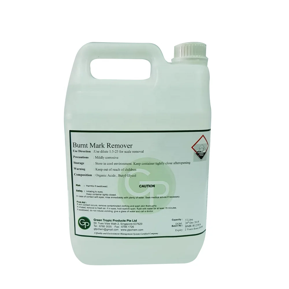 Singapore Top Selling Burnt Mark Remover Acid Based Cleaner Best Suitable On Aluminium Surfaces