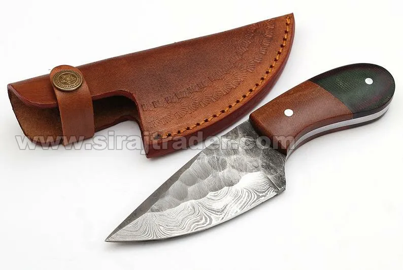 Ручной работы из углеродистой стали материал ручки ножа цветной лист