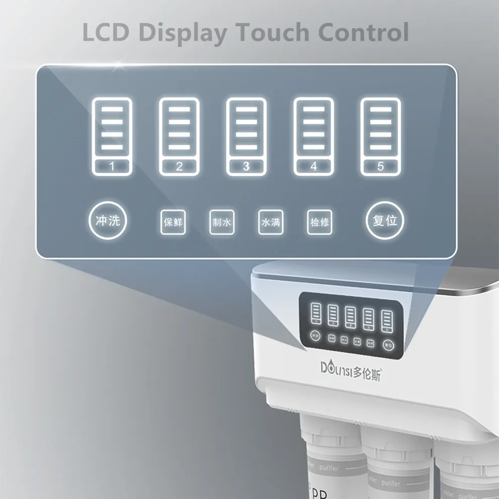 Customized 5 Stage 600G Ro Water Purifier Reverse Osmosis System Water Filter Tankless kitchen Under Sink Filter