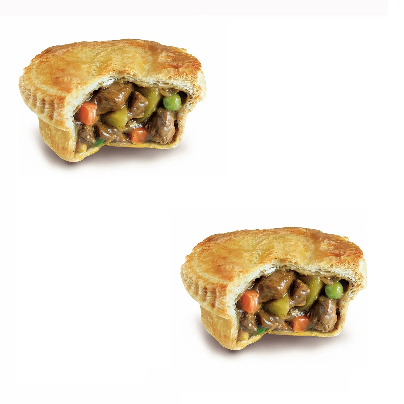 
Singapore Food Black Pepper Chicken Spicy Pastry Frozen Round Pies In Colored Box Packing 