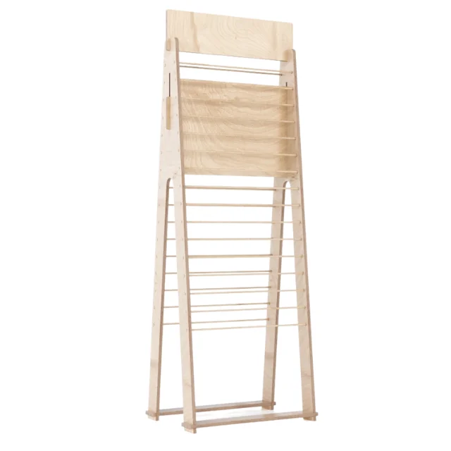 Wood Display Clothing Rack Interlocking Custom Design Apparel Display Stand For Wholesale