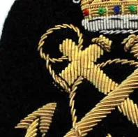 Custom Made Anchor Embroidered Patch Handmade Brass Crest Badge Tactical Security Scout Uniform Badges Personalized Supplier