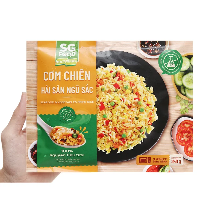 
Wholesales prices! 100% fresh ingredients Seafood & vegetables fried rice Vietnamese food express 
