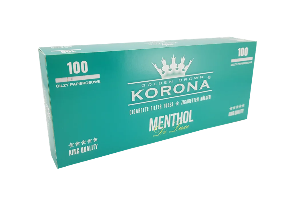 
Cigarette Filter Tubes Korona Menthol De Luxe 100 