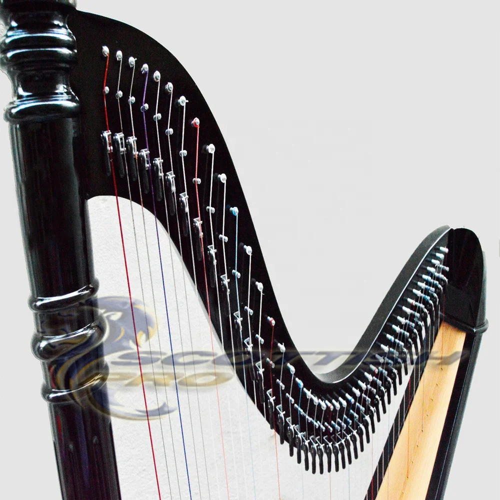 34 String Lever Unique High Quality Piler Harp Custom Color Harp Music Instrument Playing Music Custom Logo Customized 1 Pieces