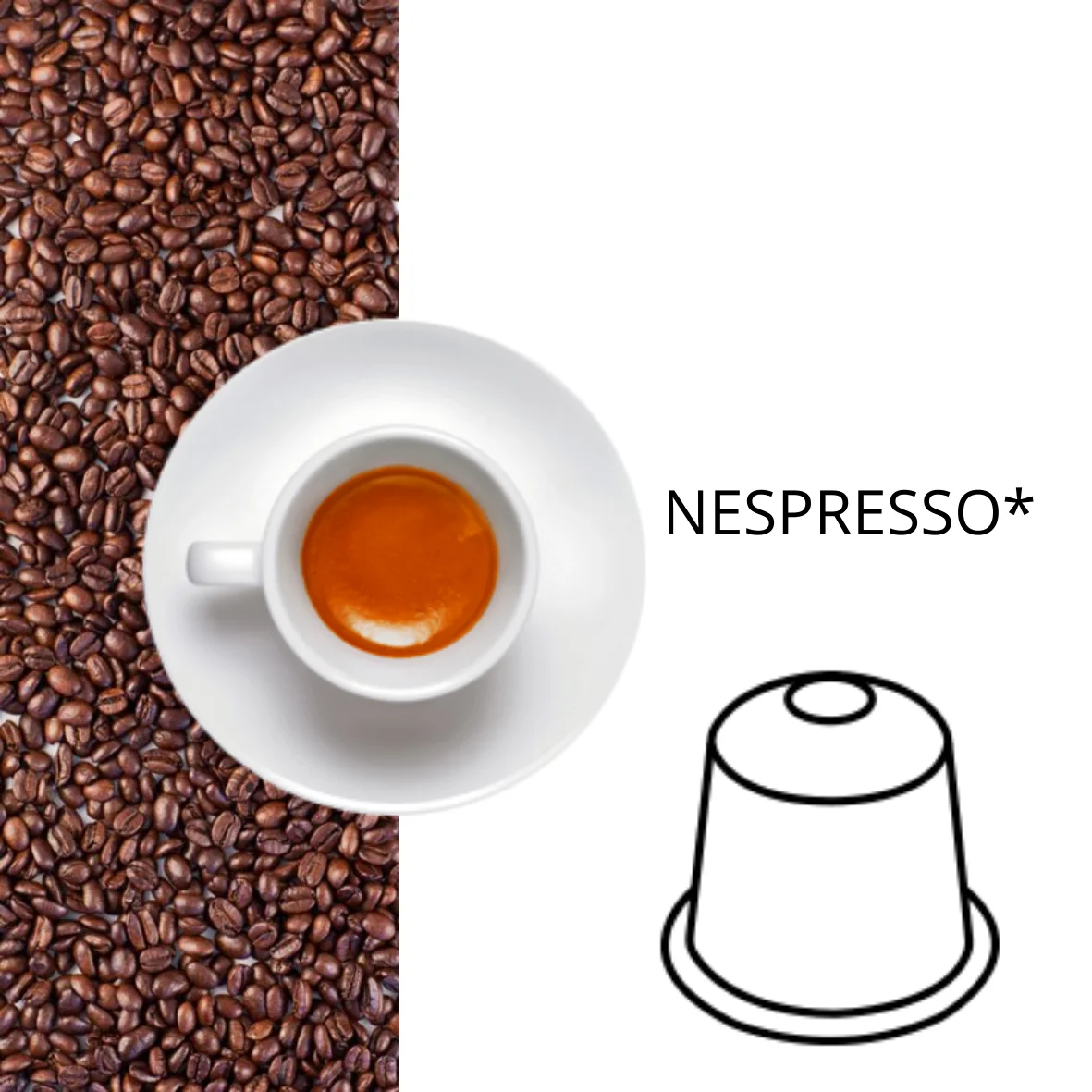 Coffee Capsules Compatible Nespresso Private Label  Espresso classic - Italian Coffee
