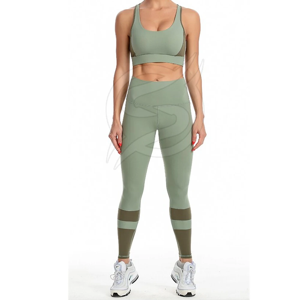 
Set Yoga Breathable Set High Waist White Yoga Pants Gym Leggings Women Fitness Apparel 