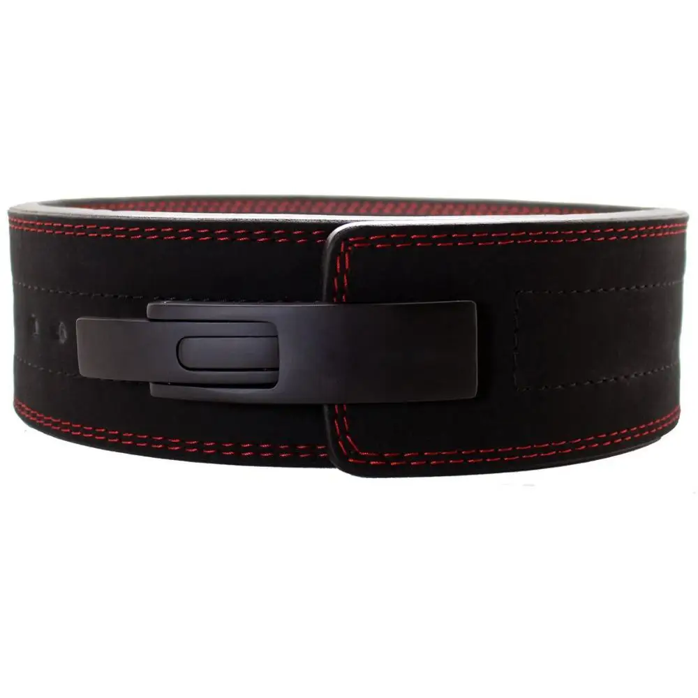 Custom back support Gym Leather Power Weight lifting lever belt weight lifting belts buckles
