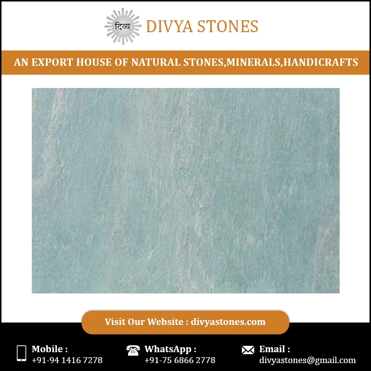 Latest Price Lime Peacock Honed Slate Stone Wholesale Price from India