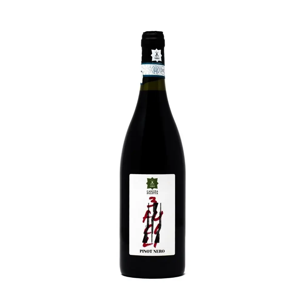 Итальянские высококачественные винные красные пиноты черные (древесина дуба) doc 2019 piemonte пиноты nero doc «3 fucili» Cascina Faletta 0,75L