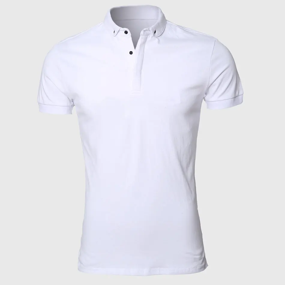 Polo Shirt High Quality Polo T shirt Men Cotton Plus Size Oversized Homme Custom Rugby Pima Cotton White Uniform Polo T-shirt