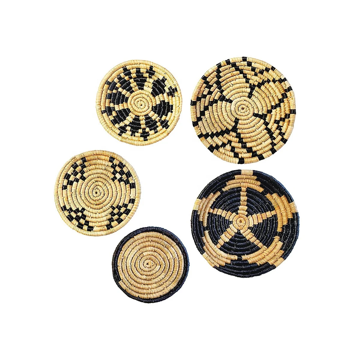 Most popular wall decoration 2022 Seagrass wall decoration - Basket / pattern 11 / wall panel /dongdoexport