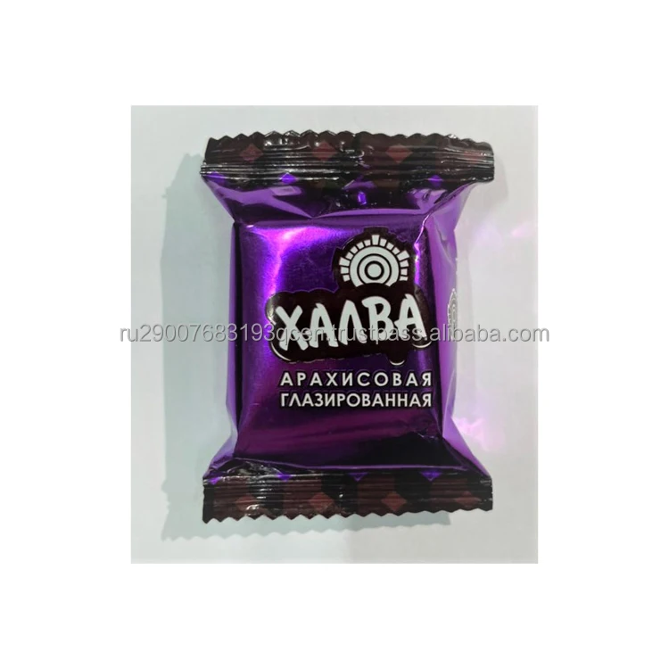 High quality tasty peanut halva with chocolate confiture 25 g packed for sale from manufacturer wholesale ,sweet for sale