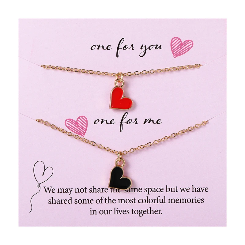 CANNER 2021 Fashion Jewelry Friendship Gifts Best Friends Forever Heart Pendant Necklace For Woman