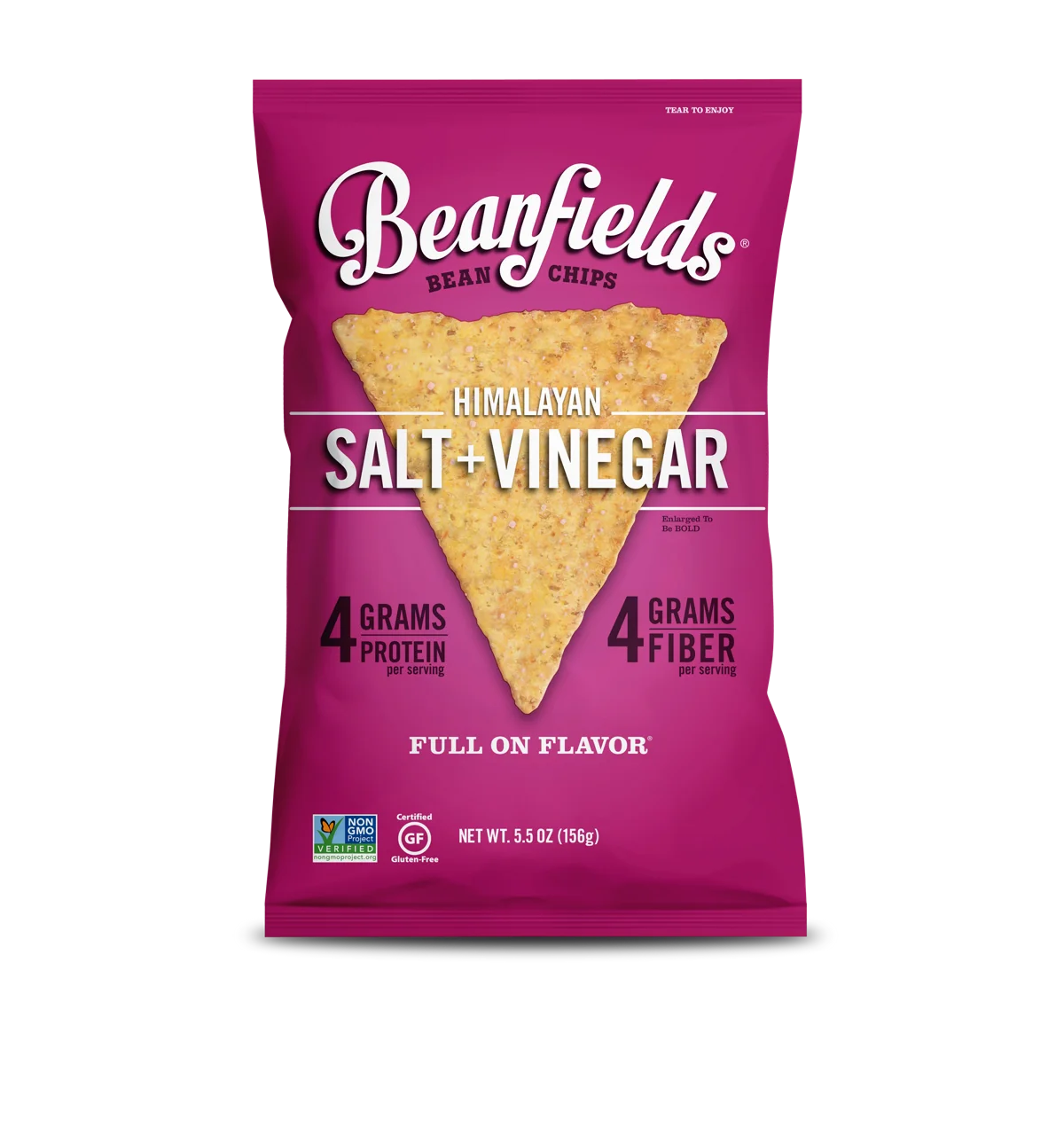 
Bean Chips Beanfields Himalayan Salt+Vinegar Vegan Bean Chips 5.5oz Case Made In USA 