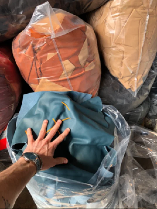 Leather Scraps Selected Dark Colours