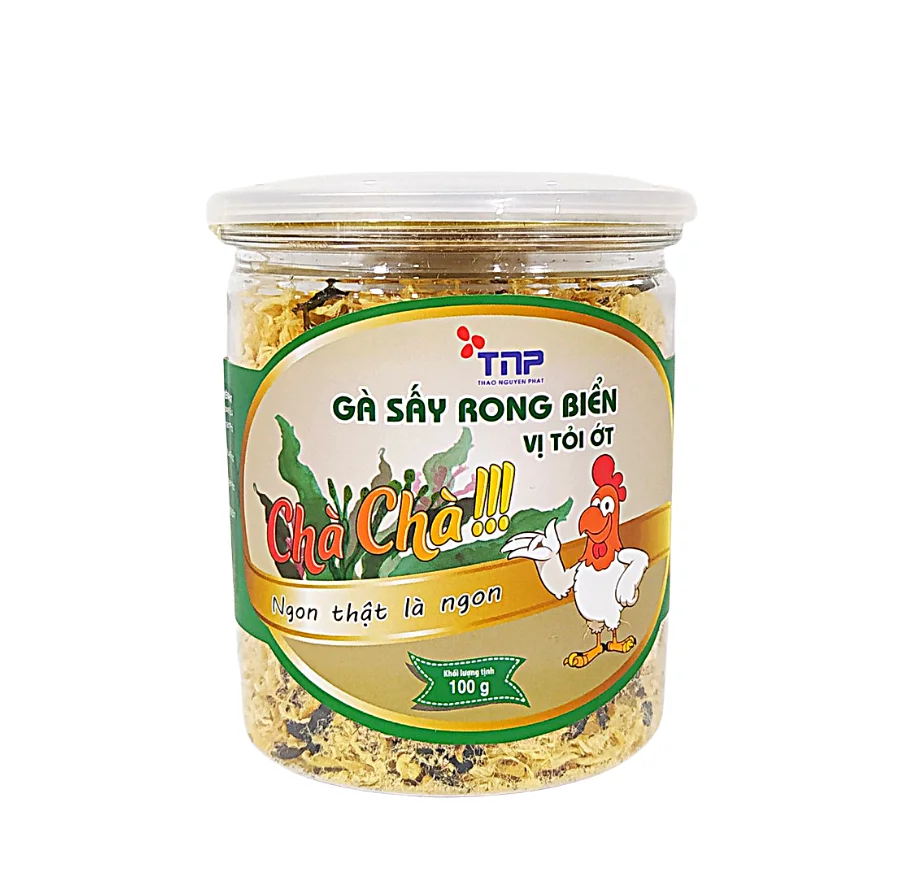 Вкусная нить курицы/закуски с мясом Rousong оптовая продажа сушеные измельченные водоросли и аромат Чили чеснока 100