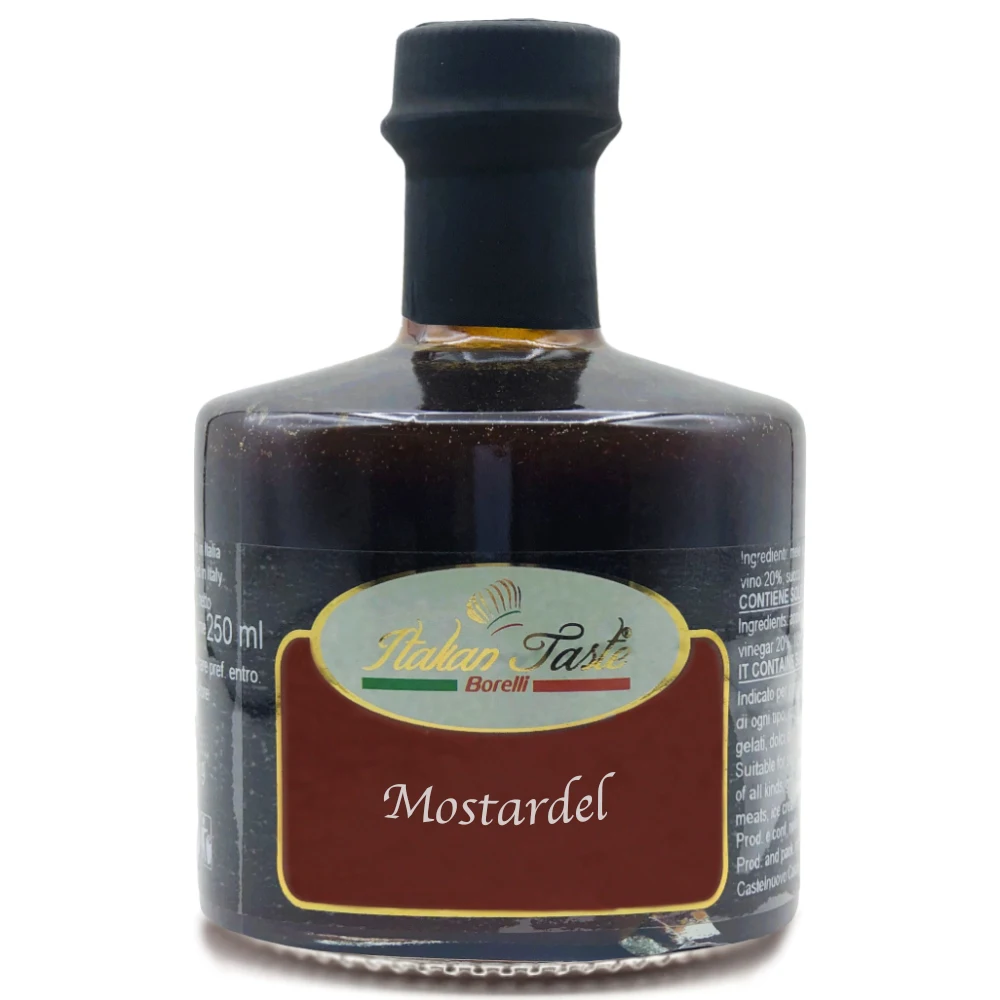 High quality 250 ml wholesale retail Mostardel NO GMO italian sauce for dressing condiment
