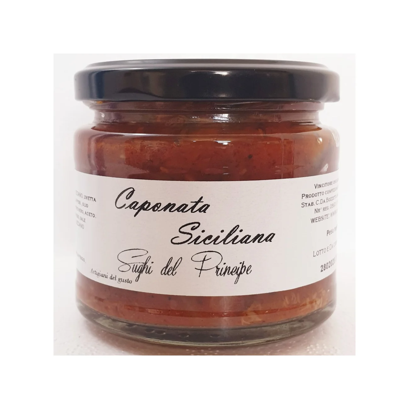 Высокое качество, Сицилийская Капоната, итальянское боковое блюдо, вкусное традиционное блюдо, Сделано в Италии, аппетит