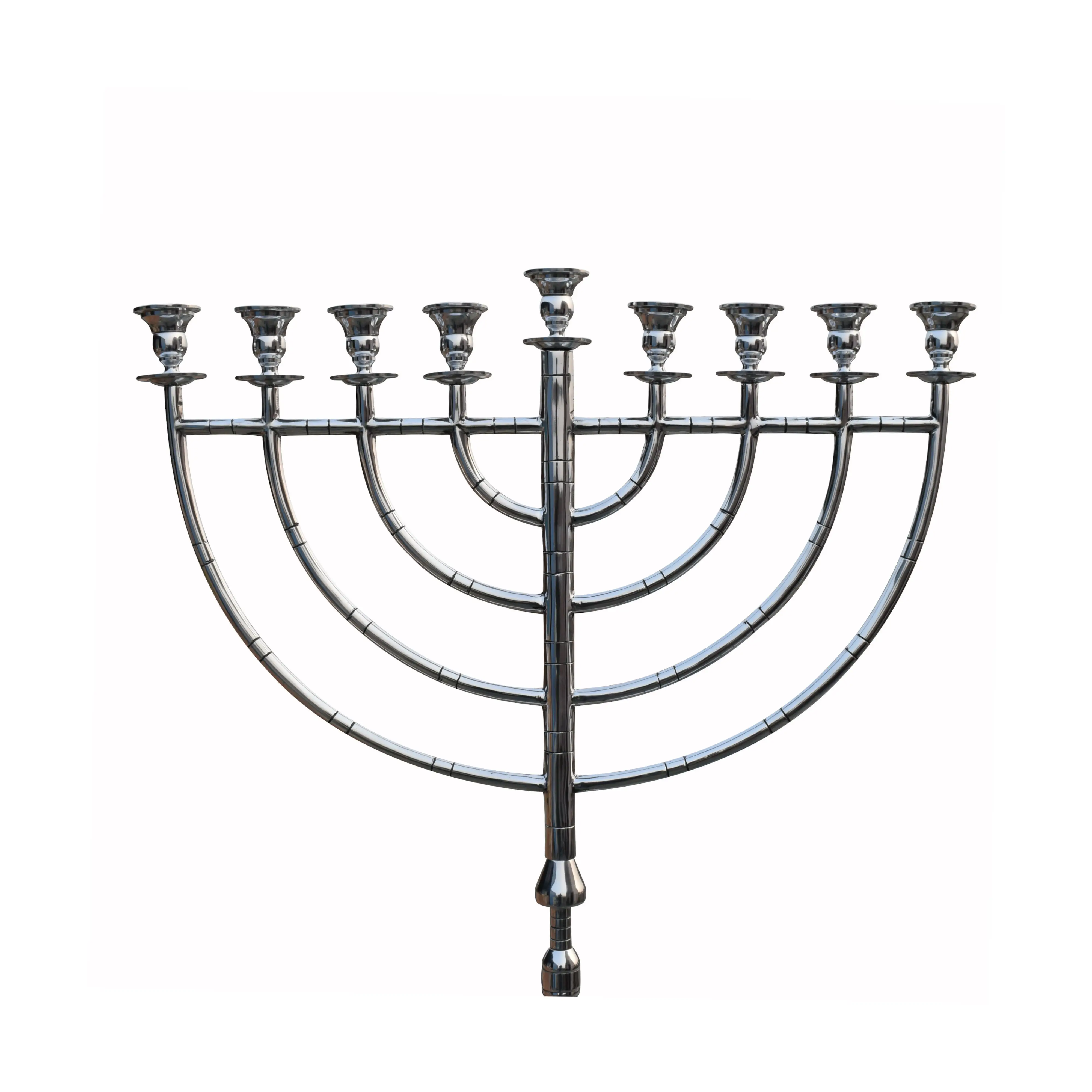 New Handmade Religious Natural Plating 9 Branch Old Temple Menorah Jewish menorahs For Home Decor Wedding