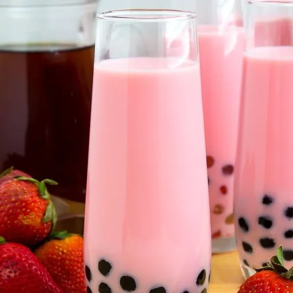 strawberry milk powder boba tea supplies