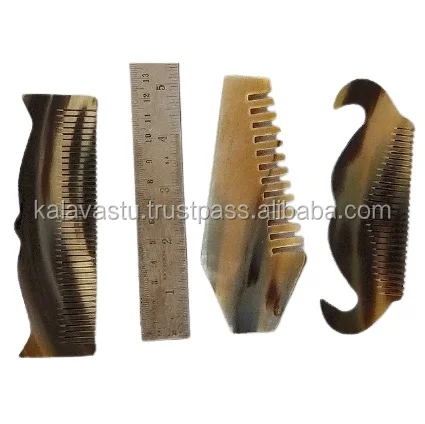 Handmade Natural Horn Combs Novelty Gifts for Hair Care-Peines de Huesos de Animales