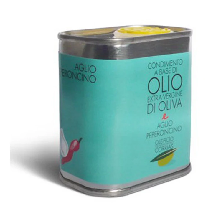 
Extra-Virgin Olive Oil, Garlic and Chilli Tin 17.5 CL Extra Virgin Olive Oil 