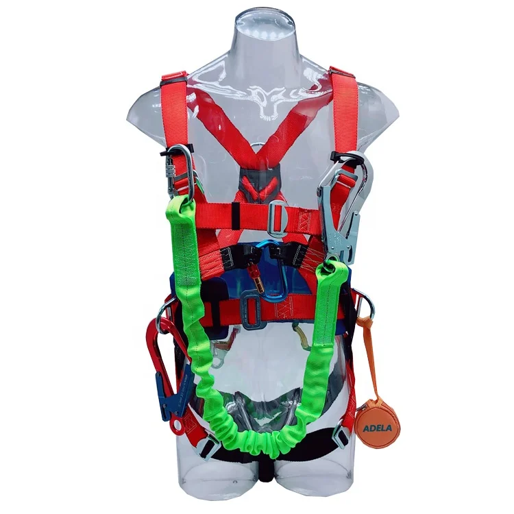 Taiwan ADELA CE Approved Fall Protection Safety Harness with Quick Release Buckle