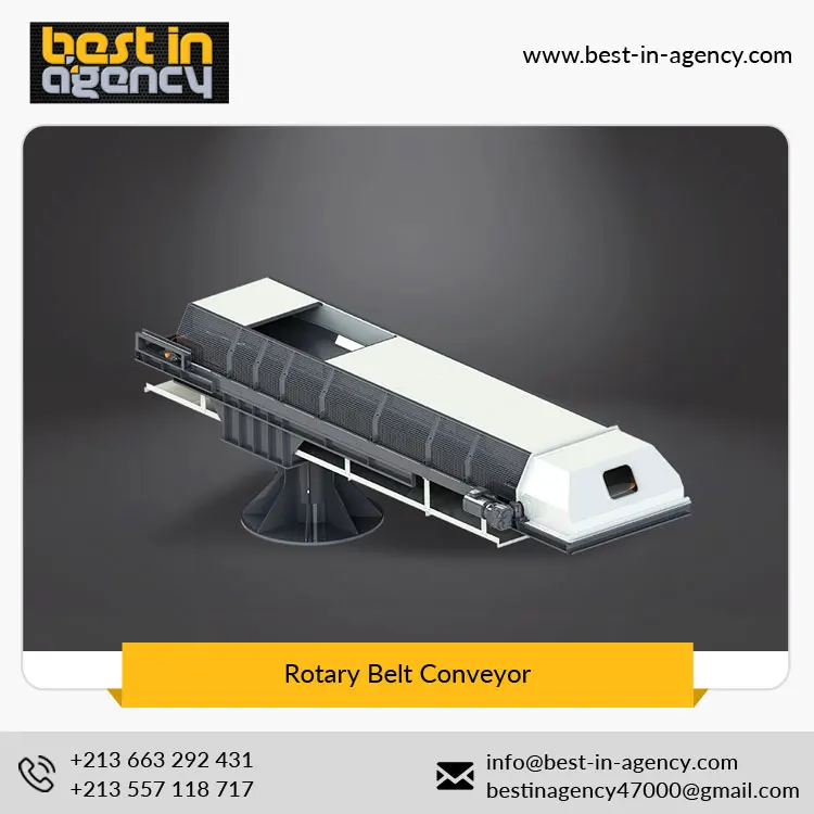 
Exhibiting Highest Standard High Performance Material Handling Equipment Rotary Belt Conveyor 