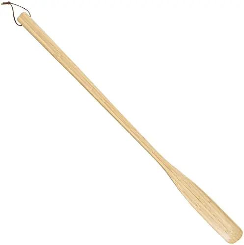 Роскошный Деревянный обувной рожок на заказ блестящий полированный для обуви с длинной ручкой удобный деревянный