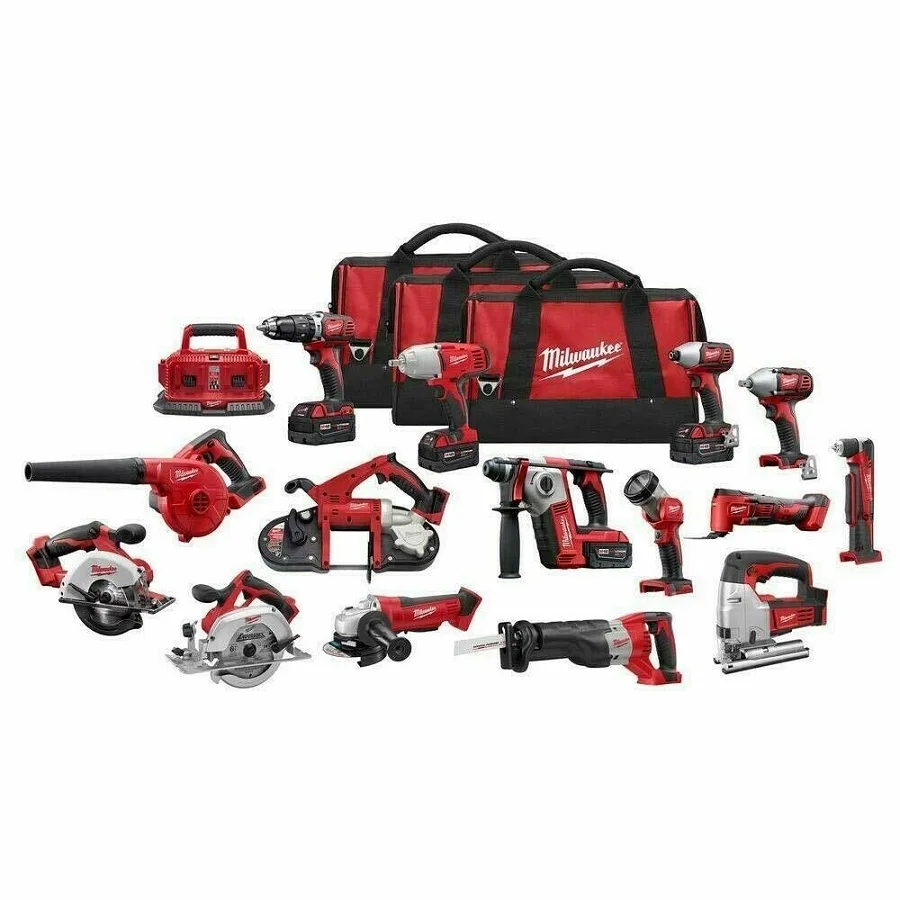 BUY GET - -GENUINE Sales For Original Milwaukees 2695-15 M18 18V Cordless Lithium-Ion 15-Tool Combo Kit