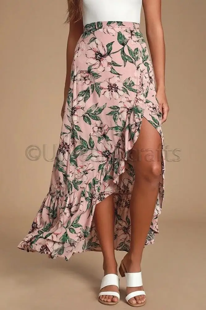 Latest Design Long Skirt Women Skirts Printed Maxi Womens Clothing Fashion Plus Size Skirt Set