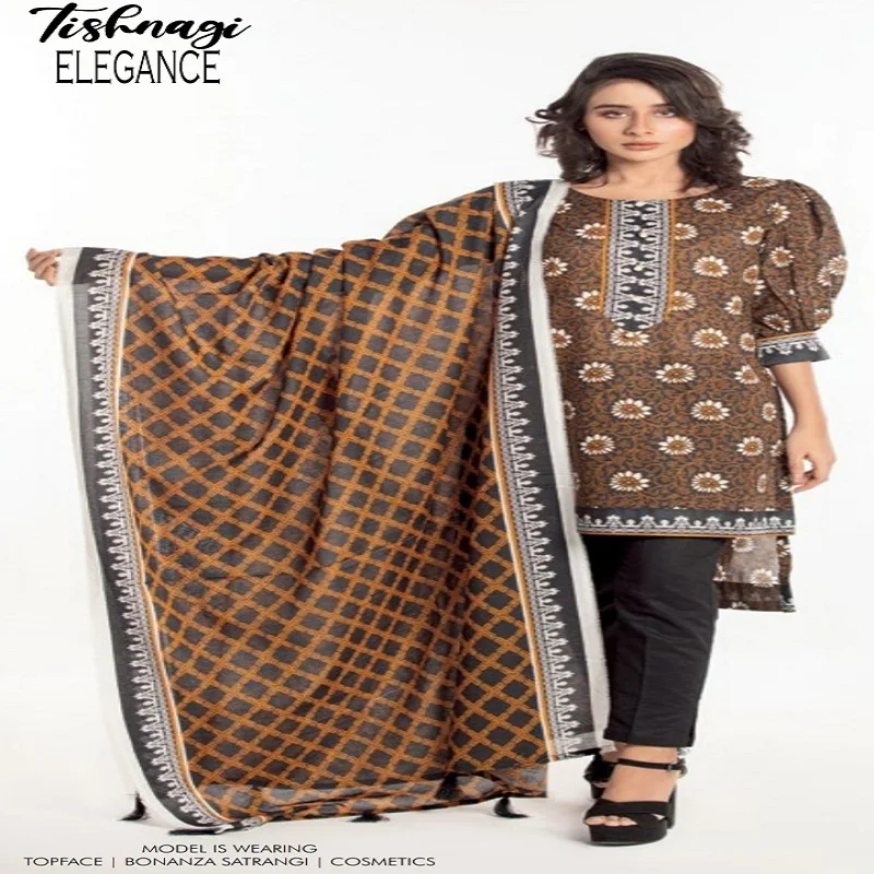 
Women Shalwar Kameez in Lawn Fabric Digital Print of Pakistan Branded Suits of BONANZA 