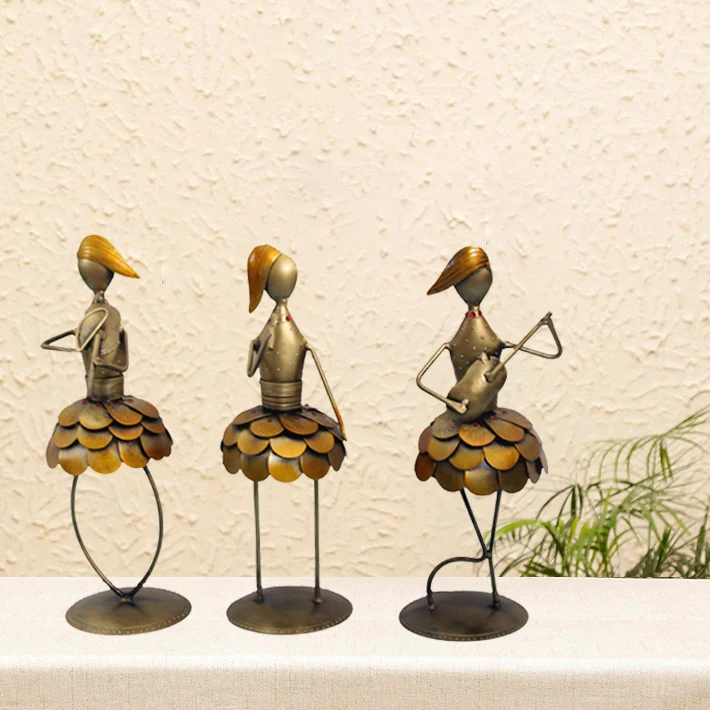 frok lady multicolour doll Newest Amazon Hot Selling Custom  Decorative Metal Luxury Party Office Home Table decoration