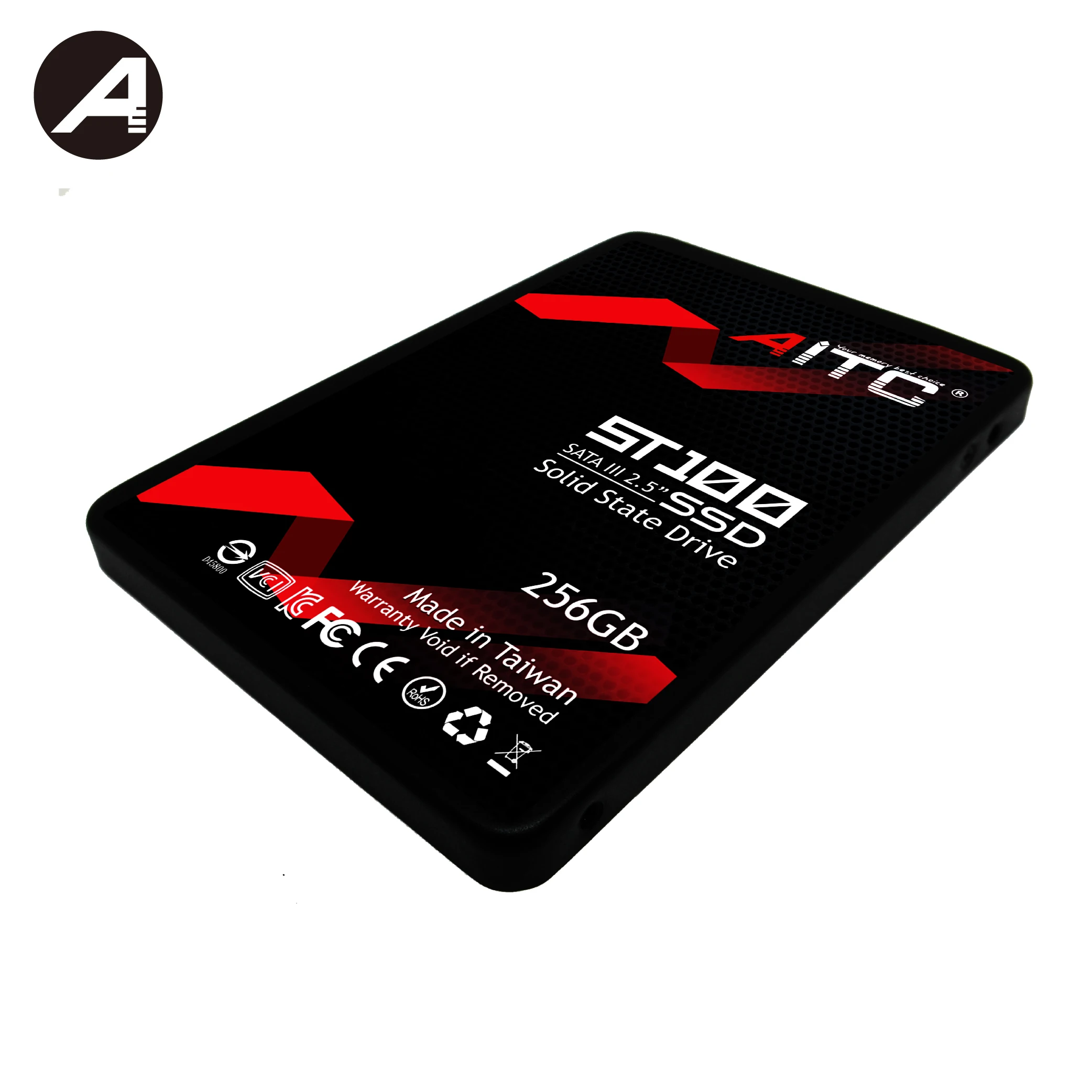 Красный SSD 256 Гб SATA3 2 5