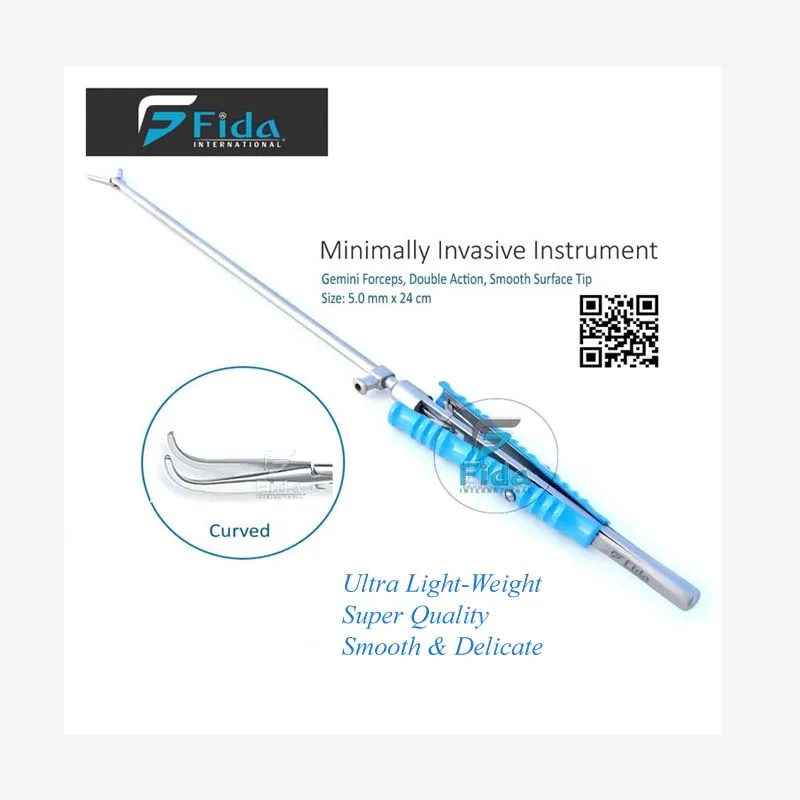 Thoracoscopic Instruments Node Grasping Clamps Fine Quality Forceps