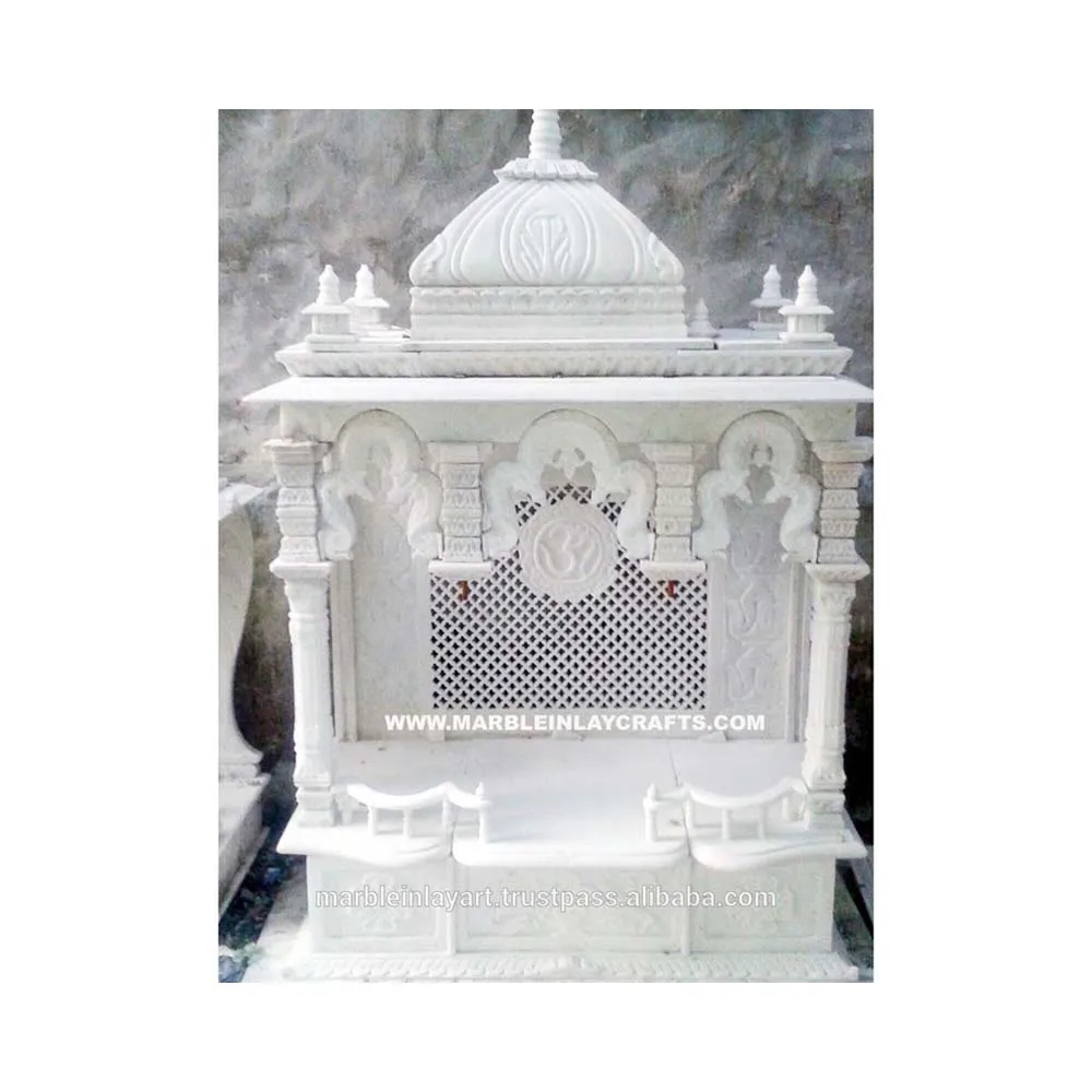 Домашний мраморный храм, резная каменная дужка