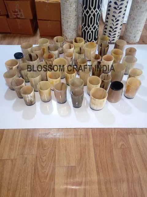  Сделанные на заказ Короткие/длинные стеклянные чашки из буйвола