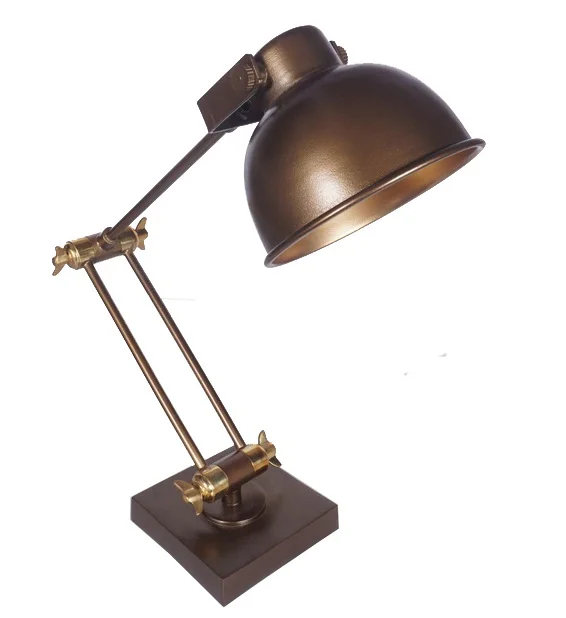 Modern Designer Adjustable Table Lamp with Cone-shaped Shade Iron Aluminum PC Body LED Light Source for Room House Decoration