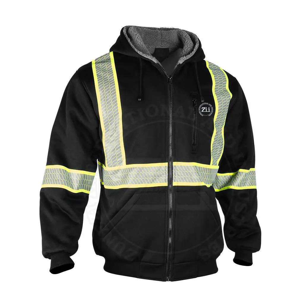 Custom Safety Workwear Jackets Reflective Motorcycle Waterproof Jackets High Visibility Reflective Running Jacket