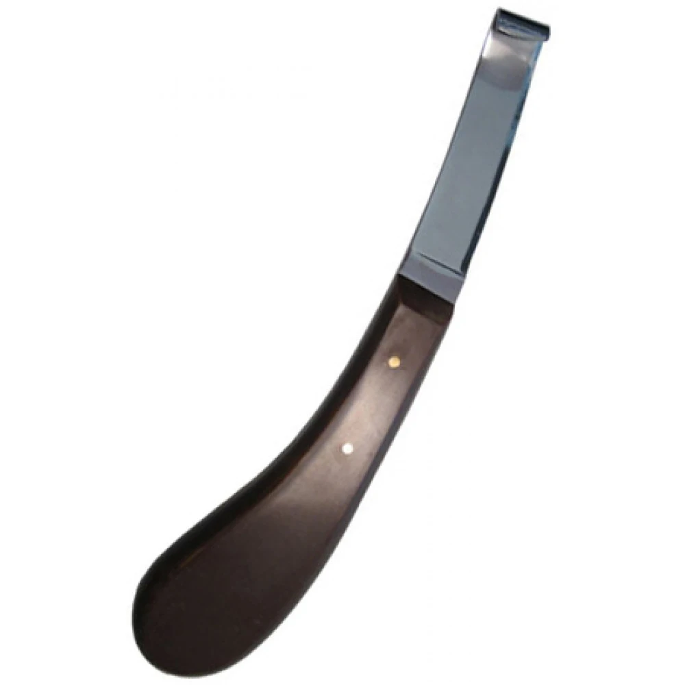 Equine Cattle Goat Right handed Horse Care Farrier Tool Hoof Knife Cattle Wood Handle Grooming Loop Veterinary Instruments