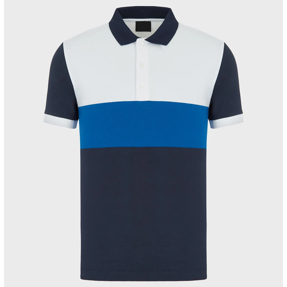 Мужская быстросохнущая рубашка-поло, удобная и дышащая рубашка-поло из 100% хлопка, трикотажная рубашка-поло