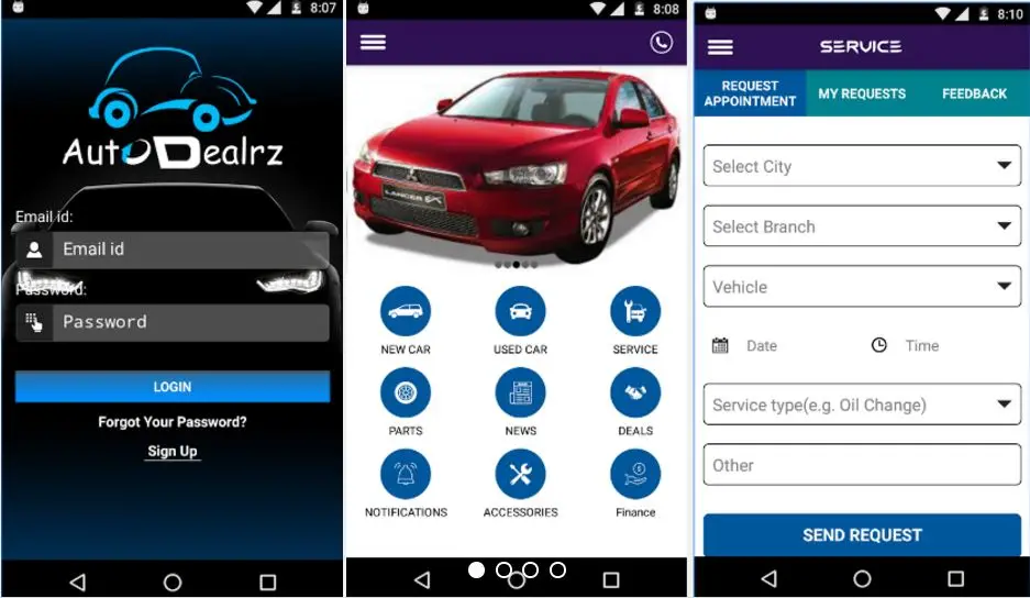 Car Spare Parts and Accessories Android App | Android Application Development and Designing Services Company in India | UK