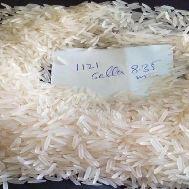 
1121 White Sella Long Basmati Variety Lenght 8.2mm 2% Broken Rice 