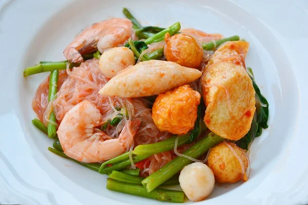 Glass Noodles Double Dragon Brand Dry Vermicelli 1kg Blue From Thailand with Best Seller